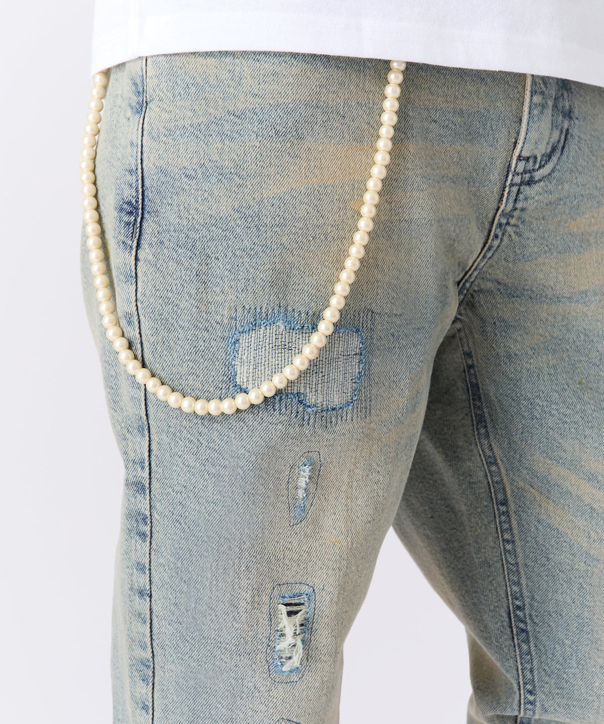 Pearls Chain Denim | Reason Clothing Recommended