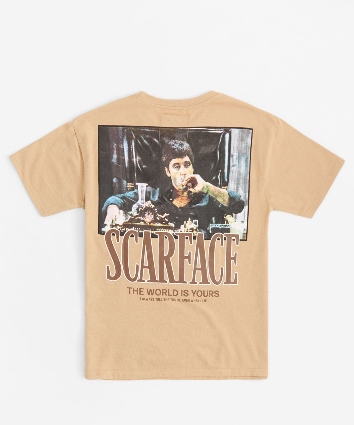 Scarface Embroidered The World Is Yours - Khaki | Reason Clothing New