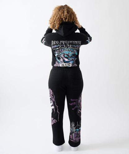 All We Ask Is Trust Applique Jogger - Black | Reason Clothing Everyday