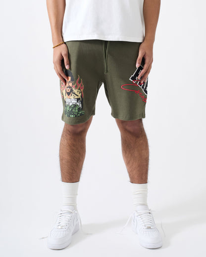 Pablo Mugshot Short - Olive Green | Reason Clothing Quality