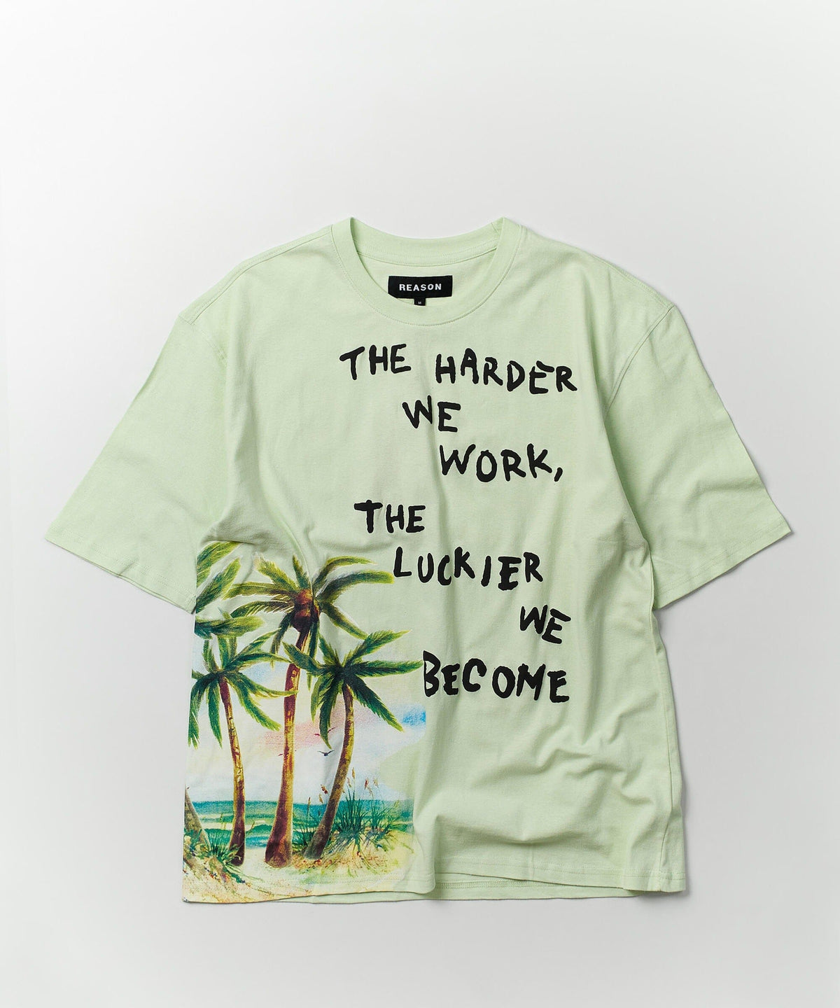 Luckier We Become Box Tee - Olive Green | Reason Clothing Top Pick