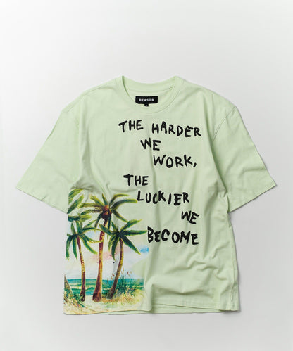 Luckier We Become Box Tee - Olive Green | Reason Clothing Top Pick
